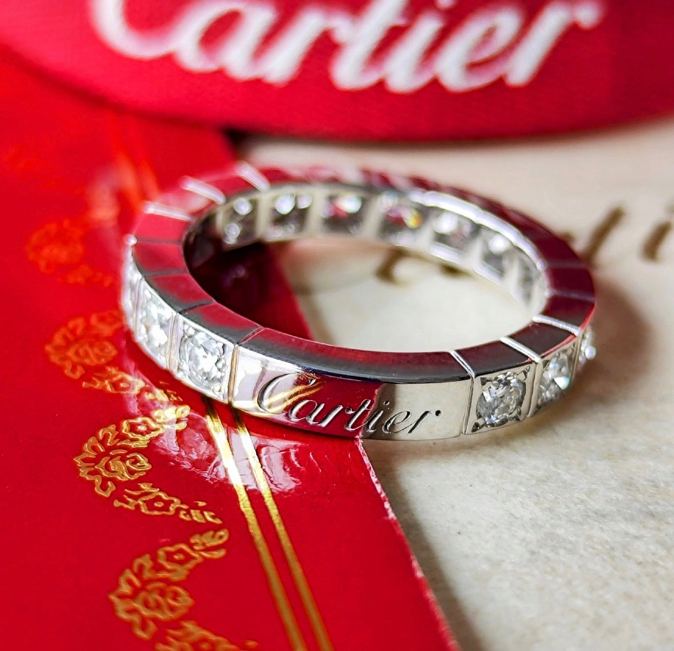 Cartier カルティエ ラニエール ラニエール フルダイヤ 18金WG 47