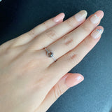 天然アンダリュサイト 天然ダイヤモンド リング