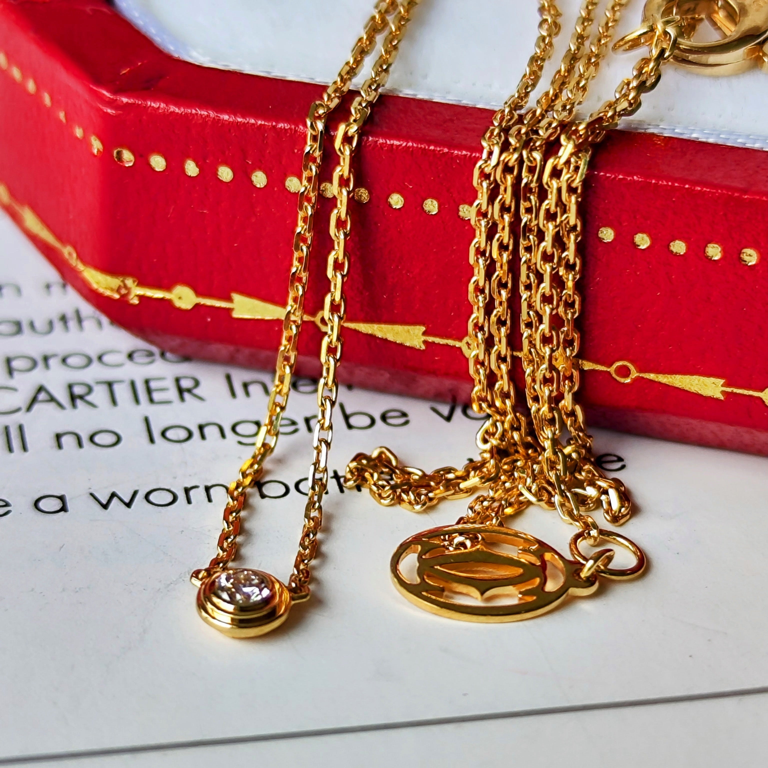 Cartier カルティエ ダムール XS ネックレス 18金YG – Mico宝飾店