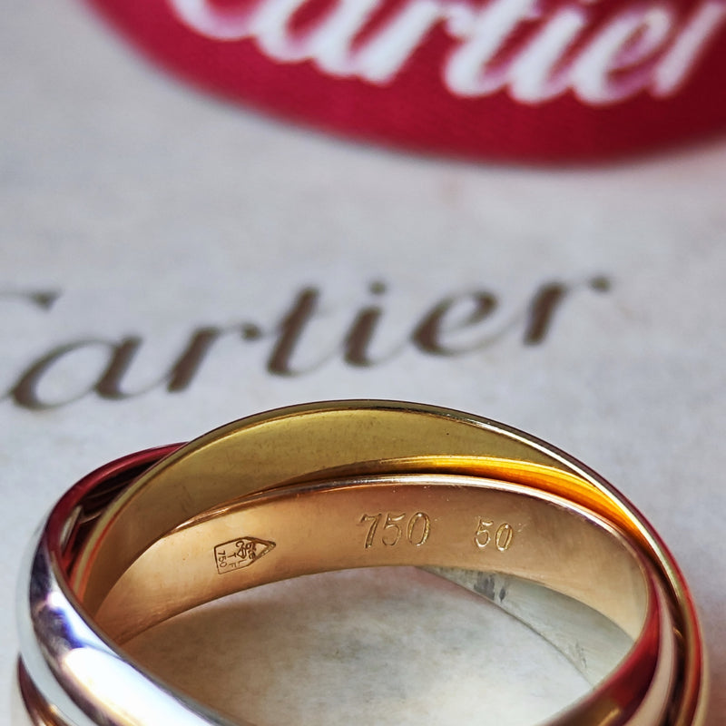 Cartier カルティエ トリニティ 18金 10号
