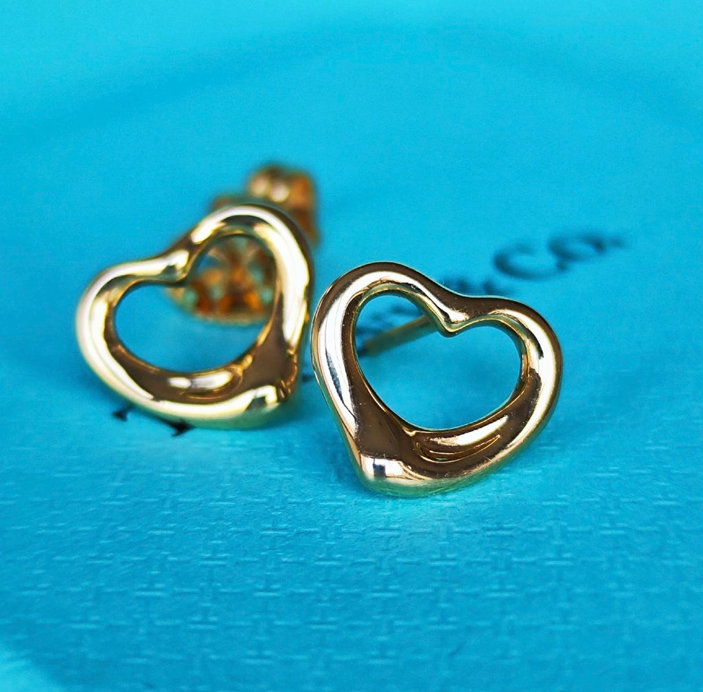TIFFANY &Co ティファニー オープンハート 18金YG ピアス