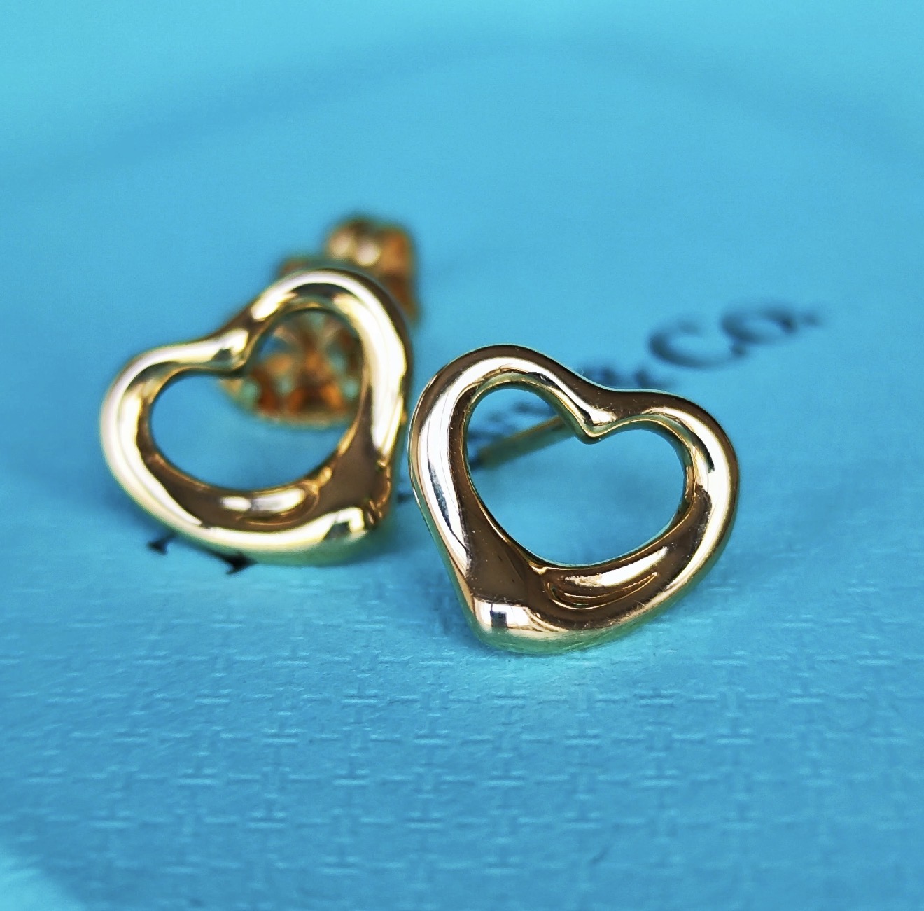 TIFFANY &Co ティファニー オープンハート 18金YG ピアス