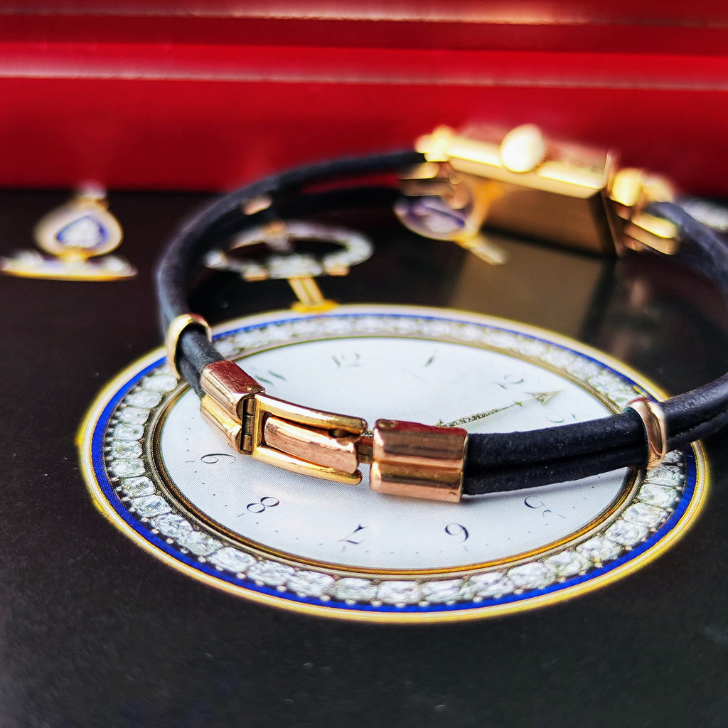 【OH済み】OMEGA オメガ 天然ダイヤモンド 合成ルビー 18金無垢時計