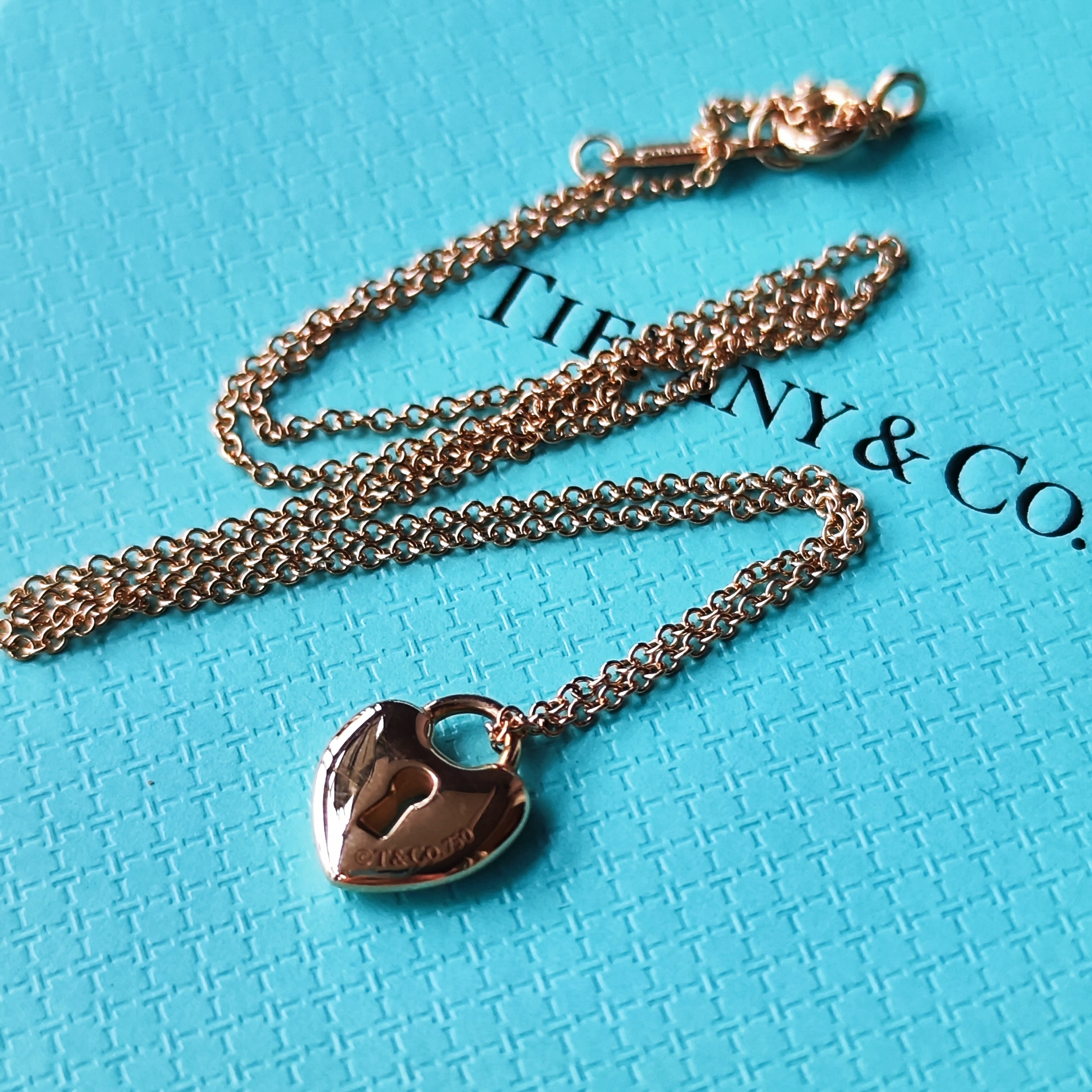 TIFFANY &Co ティファニー ハートロック ネックレス 18金PG – Mico宝飾店