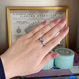 天然アレキサンドライトキャッツアイ 天然ダイヤモンド リング