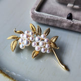 MIKIMOTO ミキモト あこや真珠 ブローチ