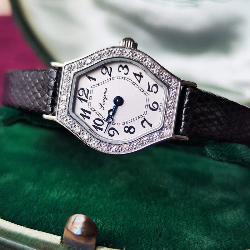 LONGINES ロンジン レ ラヴィソント ドゥ ロンジン ダイヤモンド 32石 クォーツ腕時計