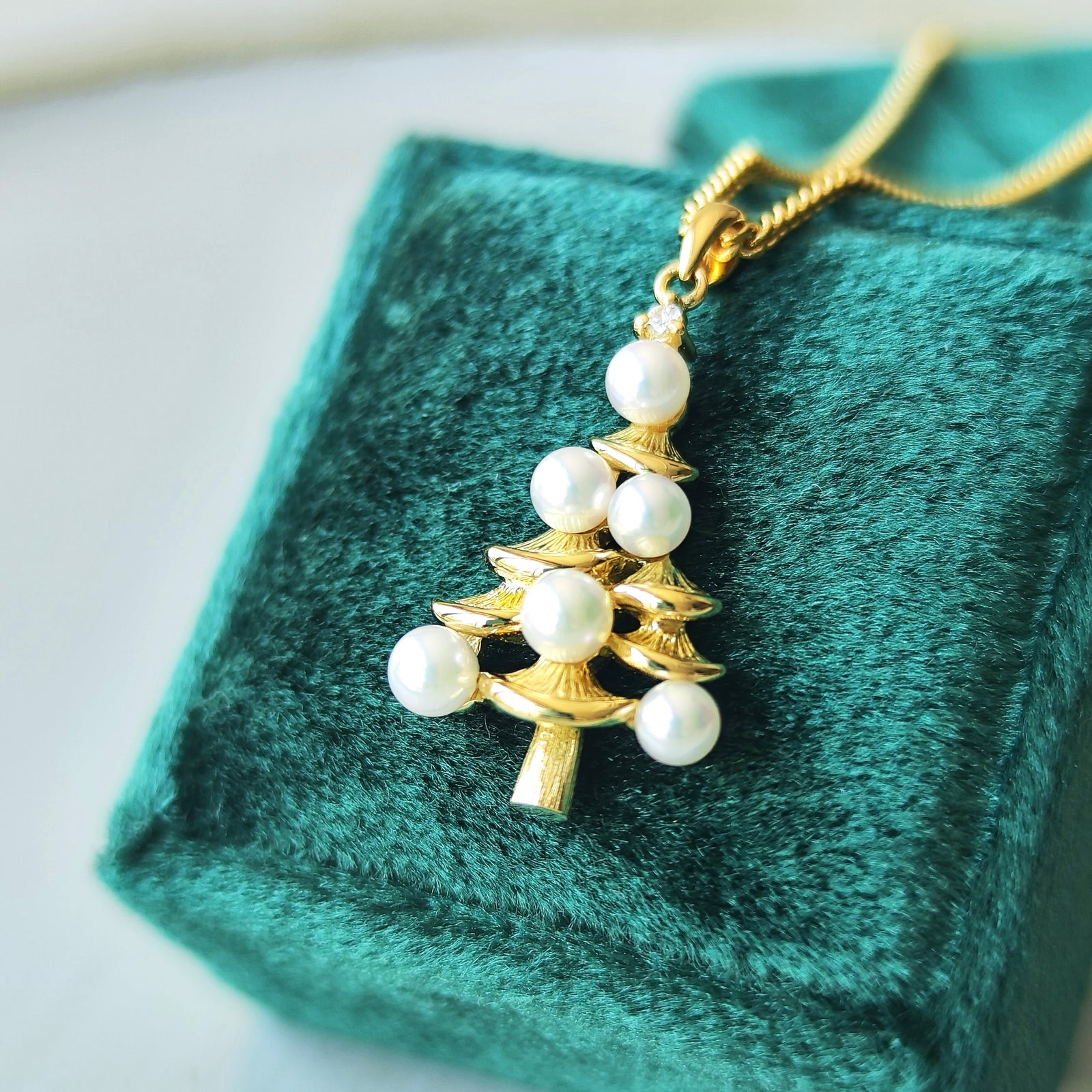 K18 PG ミキモト クリスマスツリー ピンブローチ ペンダントトップ MIKIMOTO ミキモト クリスマスツリー ペンダントトップ – Mico宝飾店