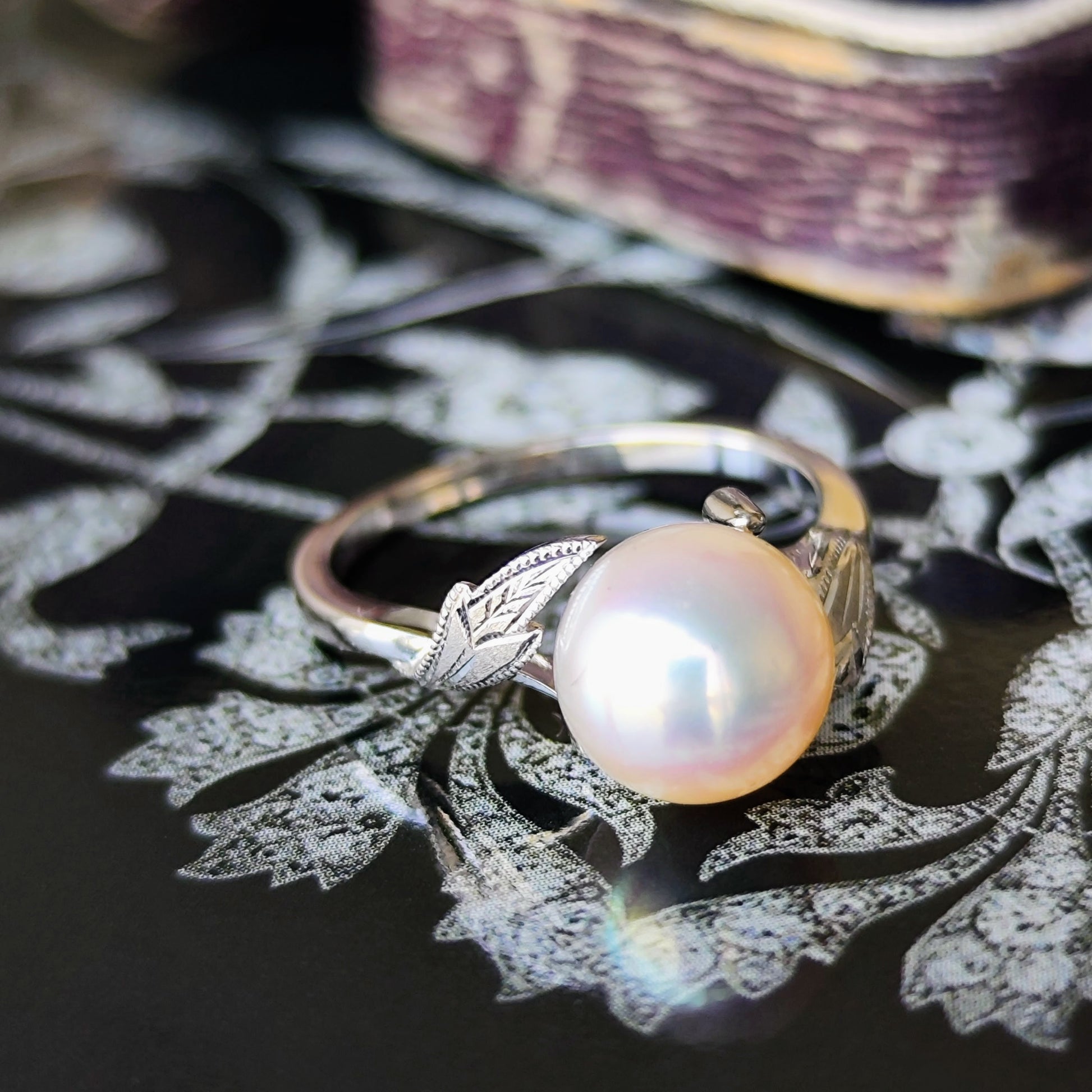 MIKIMOTO ミキモト あこや真珠 プラチナリング