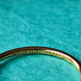 TIFFANY &Co ティファニー ティアドロップリング 18金YG 8号