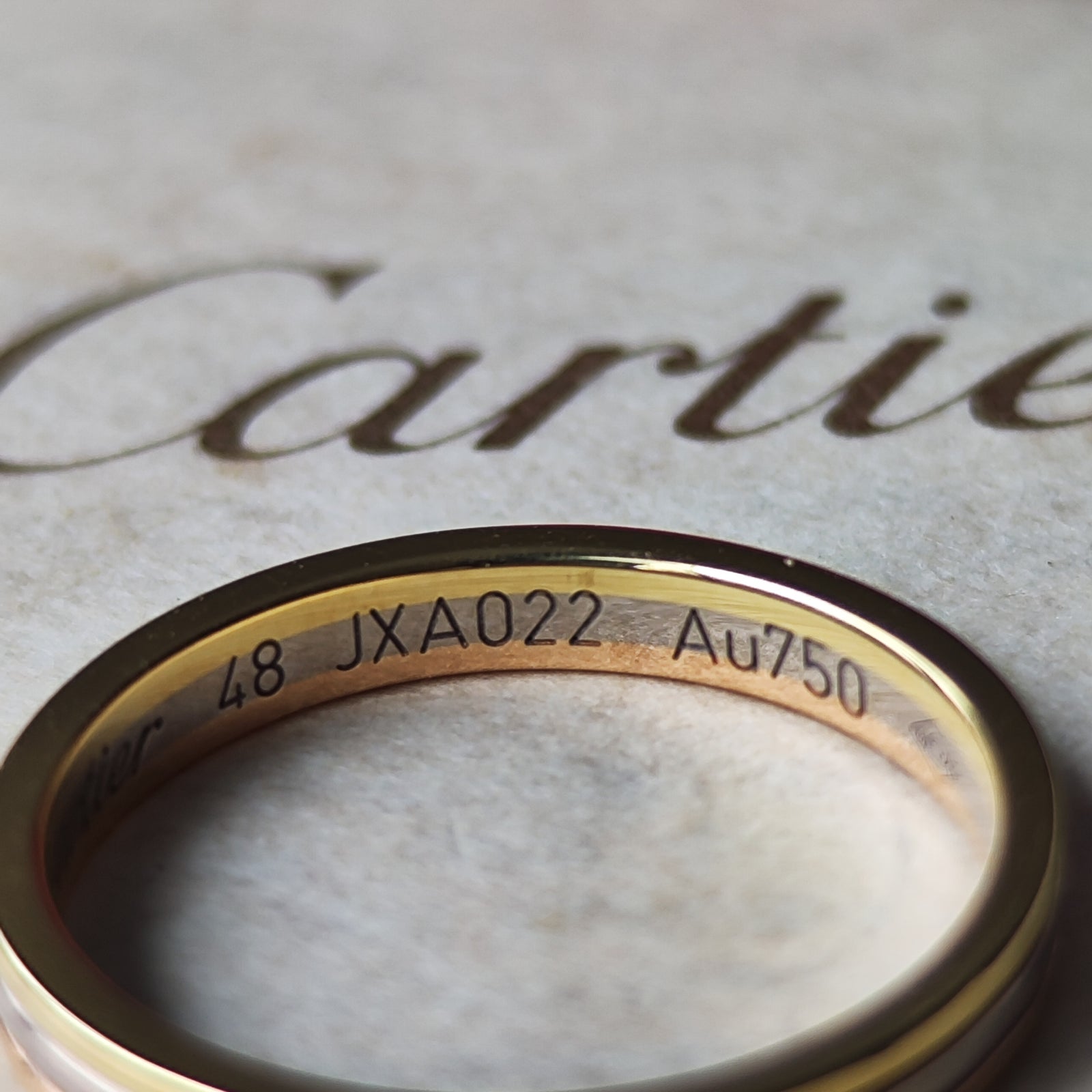 Cartier カルティエ ヴァンドーム スリーカラーリング 8号