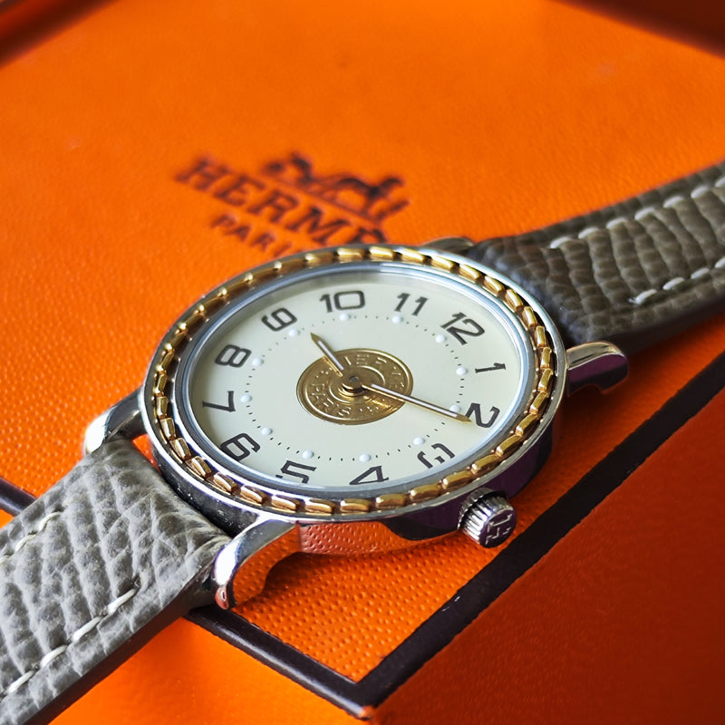 HERMES エルメス セリエ クォーツ式腕時計 エルメス HERMES｜セリエ｜クォーツ・1990年代製｜アンティーク