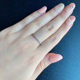 【ピンクダイヤ】天然ダイヤモンド ハーフエタニティリング