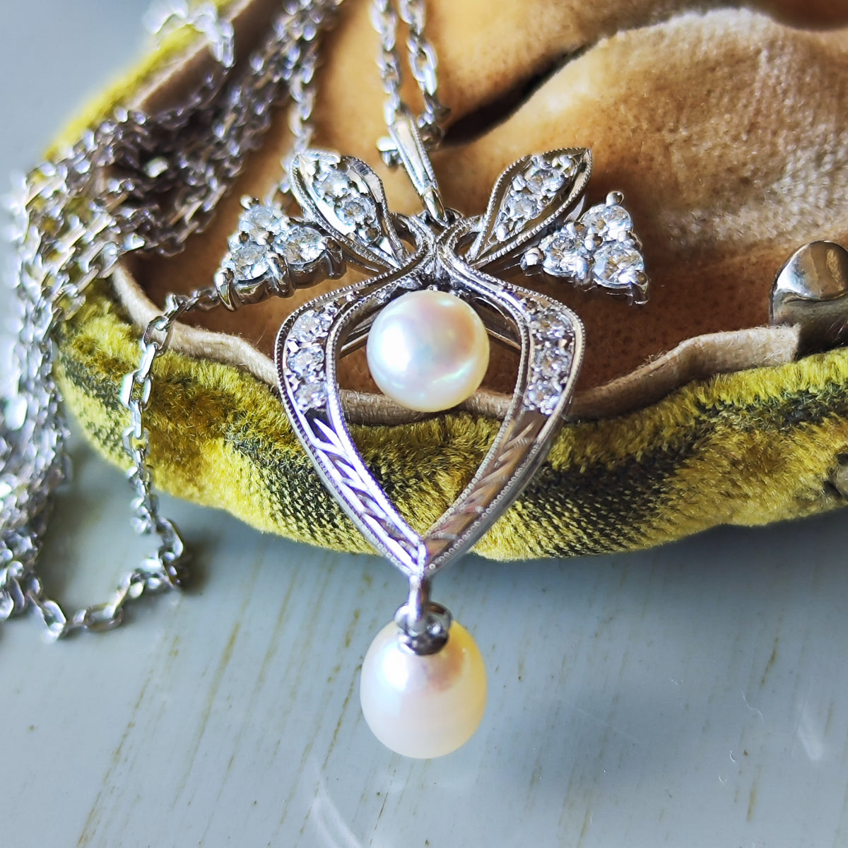 MIKIMOTO ミキモト あこや 淡水真珠 プラチナネックレス