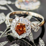 【ブラウンダイヤ】天然ダイヤモンド プラチナリング