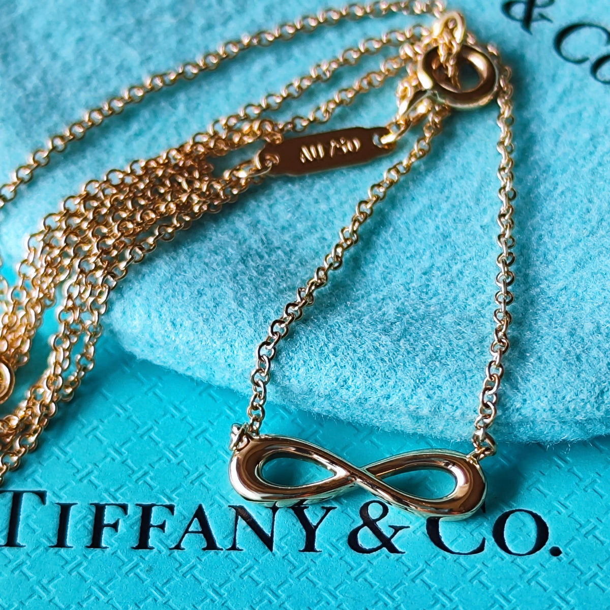 TIFFANY＆Co. ティファニー インフィニティ ミニ ネックレス 18金PG