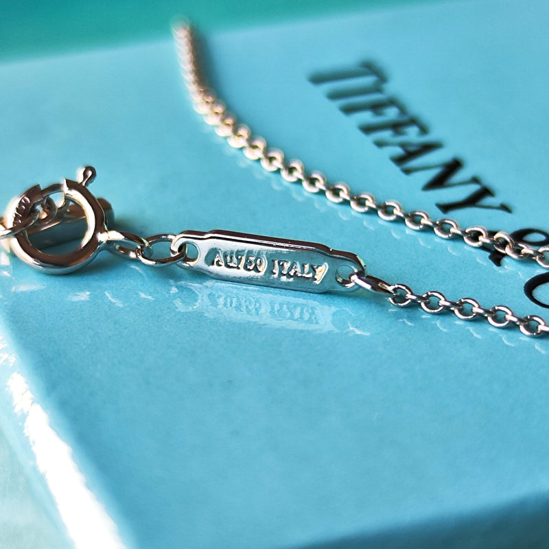 Tiffany & Co. tスマイルミニ Tiffany & Co. T Smile Mini Necklace 18K Pink Gold Diamond