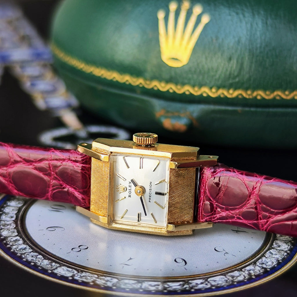 【OH済み】ROLEX ロレックスPRECISION プレシジョン 18金無垢 手巻き腕時計
