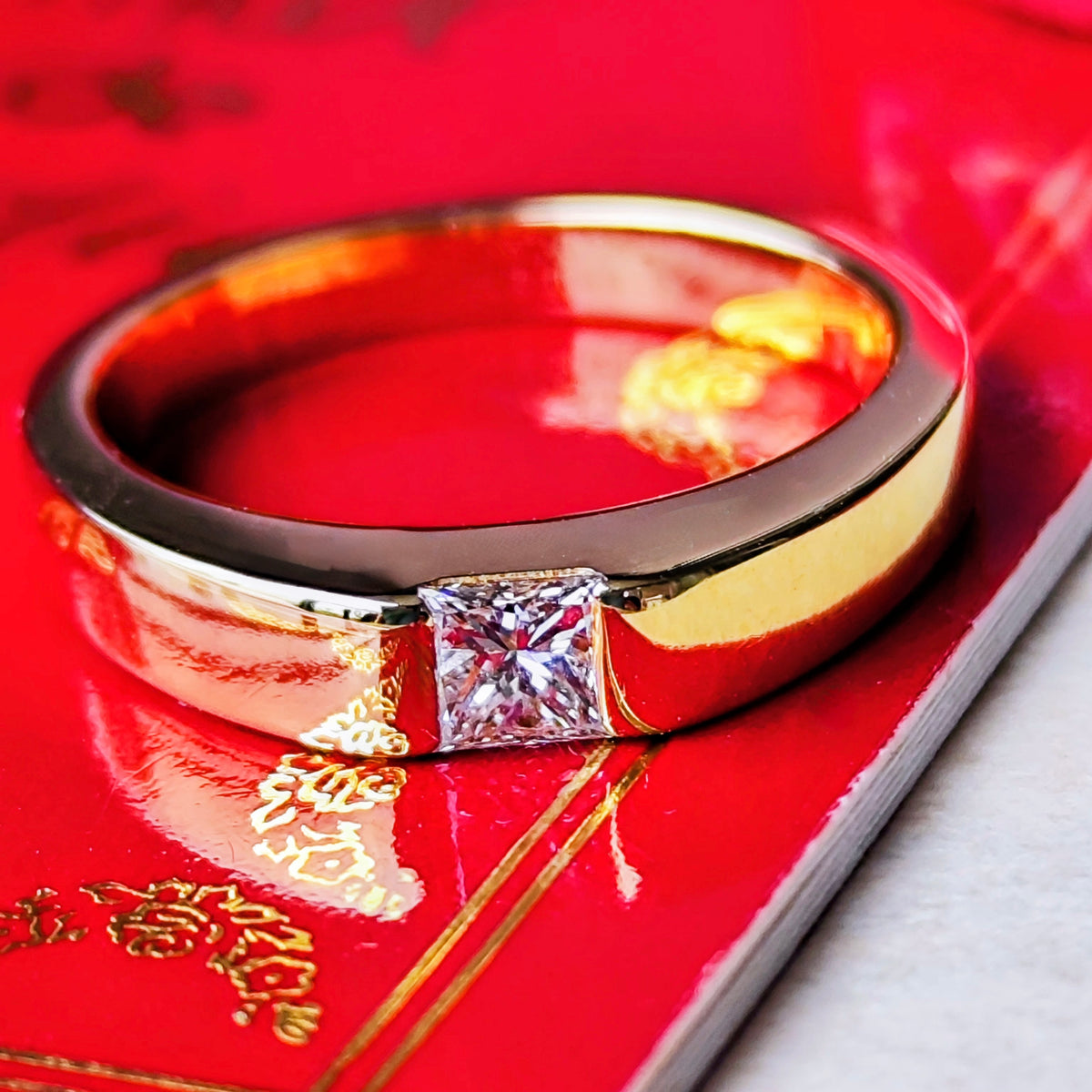 Cartier カルティエ タンクリング ダイヤモンド 18金YG 51