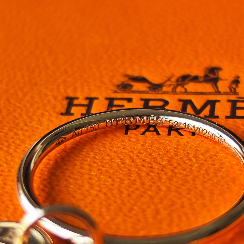 HERMES エルメス ガンバード クルー ド セル セリエ ダイヤモンド リング