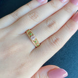 【アフガントルマリン】天然トルマリン 天然デマントイドガーネット リング