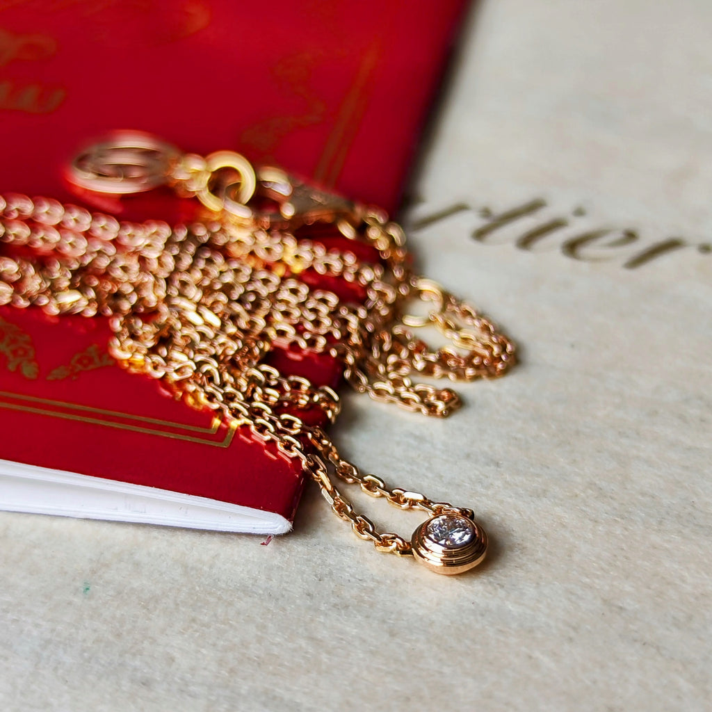 Cartier カルティエ ダムールネックレス XS 18金PG