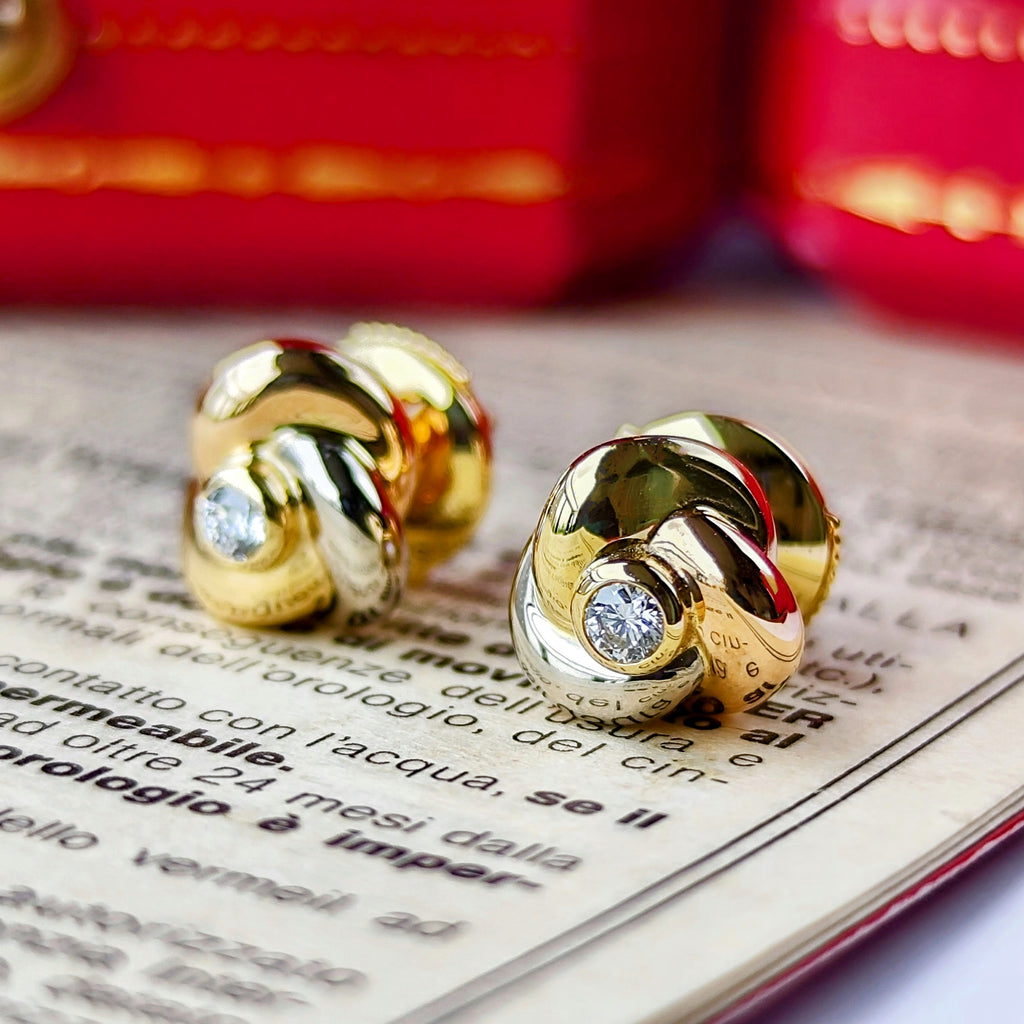 Cartier カルティエ トリニティピアス ダイヤモンド