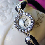 【OH済み】OMEGA オメガ ダイヤモンド 18金無垢時計 バックワインド