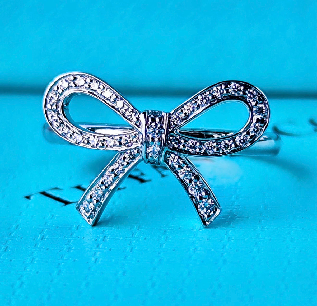 TIFFANY&Co. ティファニー ボウ リボンリング ダイヤモンド プラチナリング
