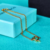 TIFFANY&Co ティファニー ラビングハート ブレスレット １８金YG