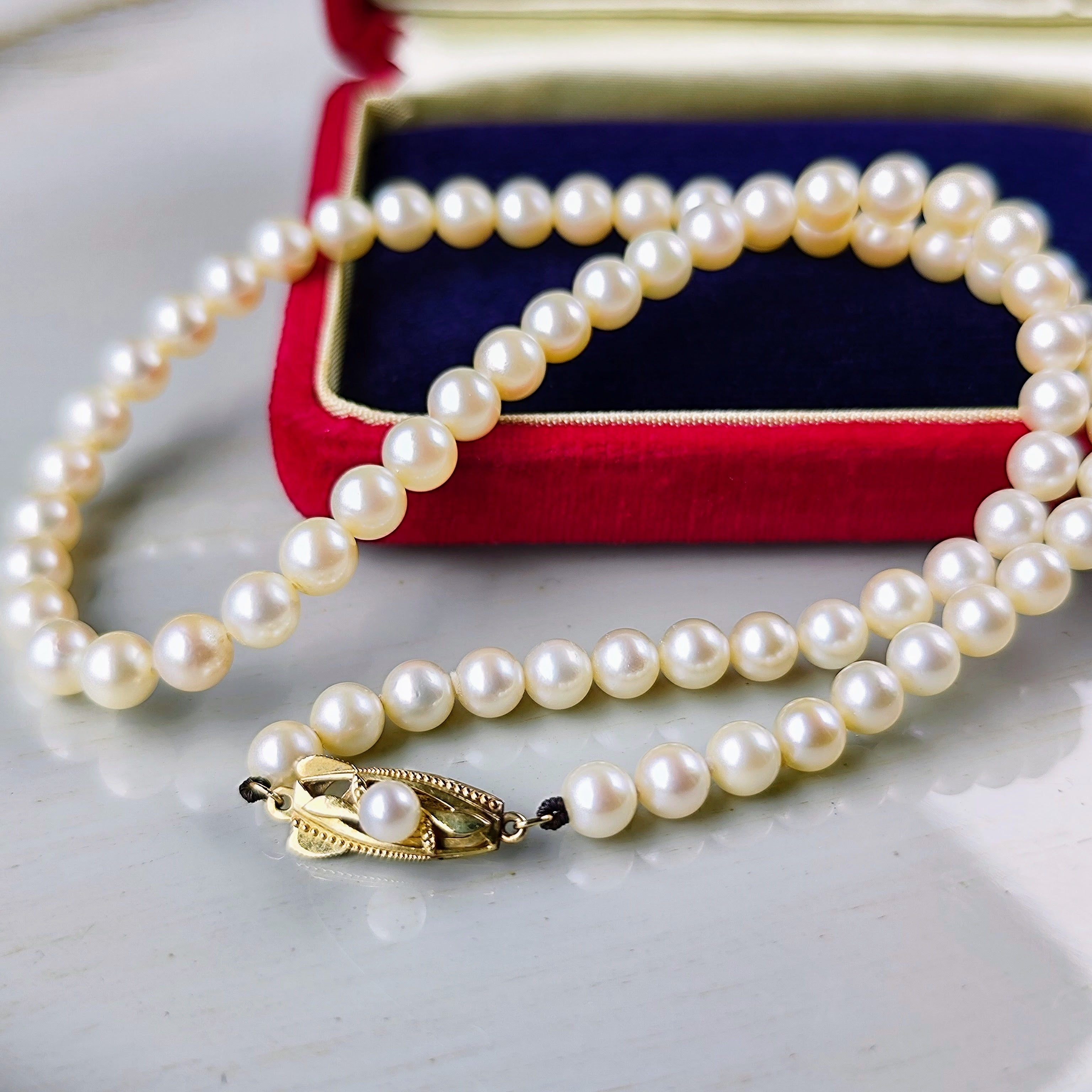 貴重】MIKIMOTO ミキモト グラデーションネックレス 14金 御木本真珠店