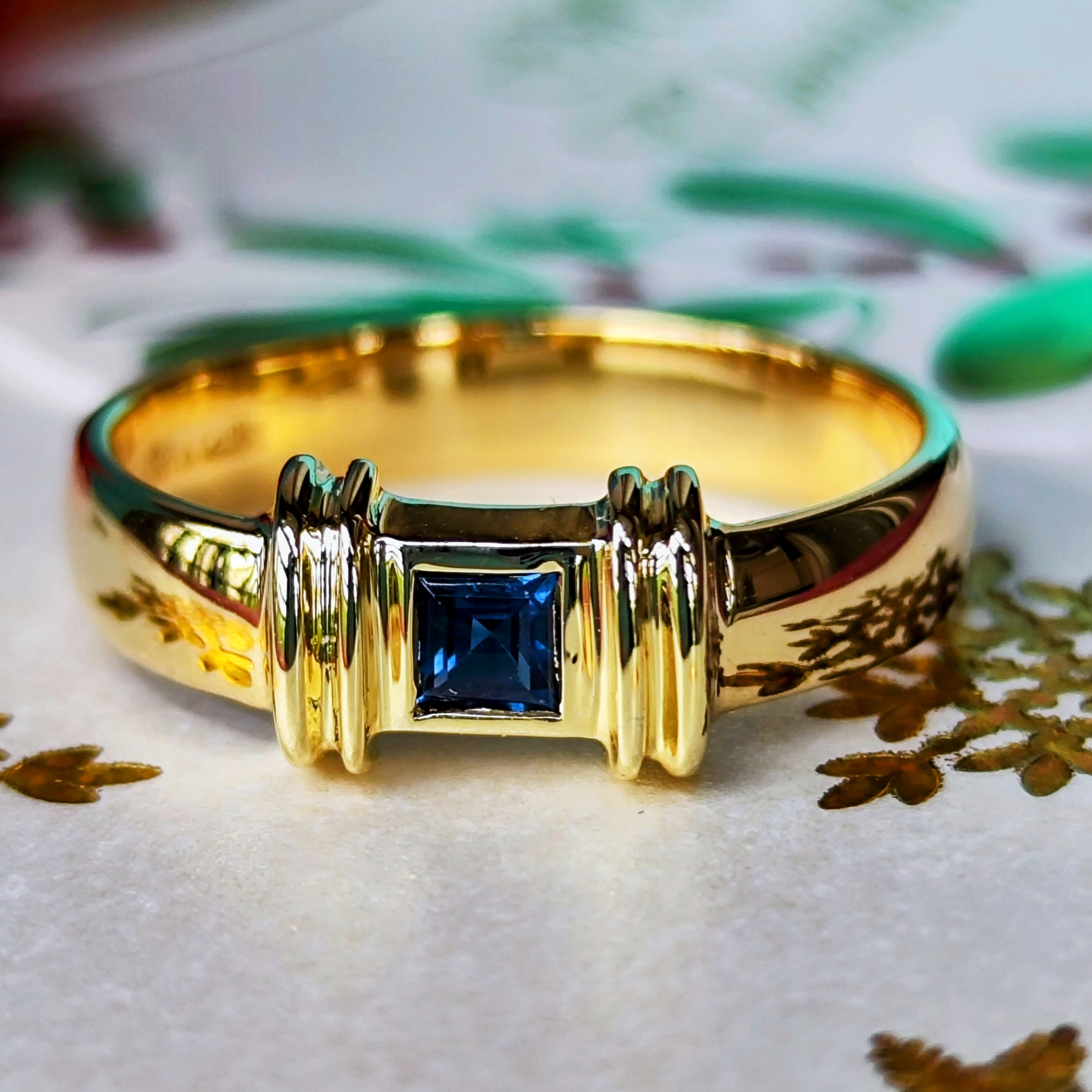 TIFFANY &Co ティファニー スタッキングリング サファイア 18金 – Mico