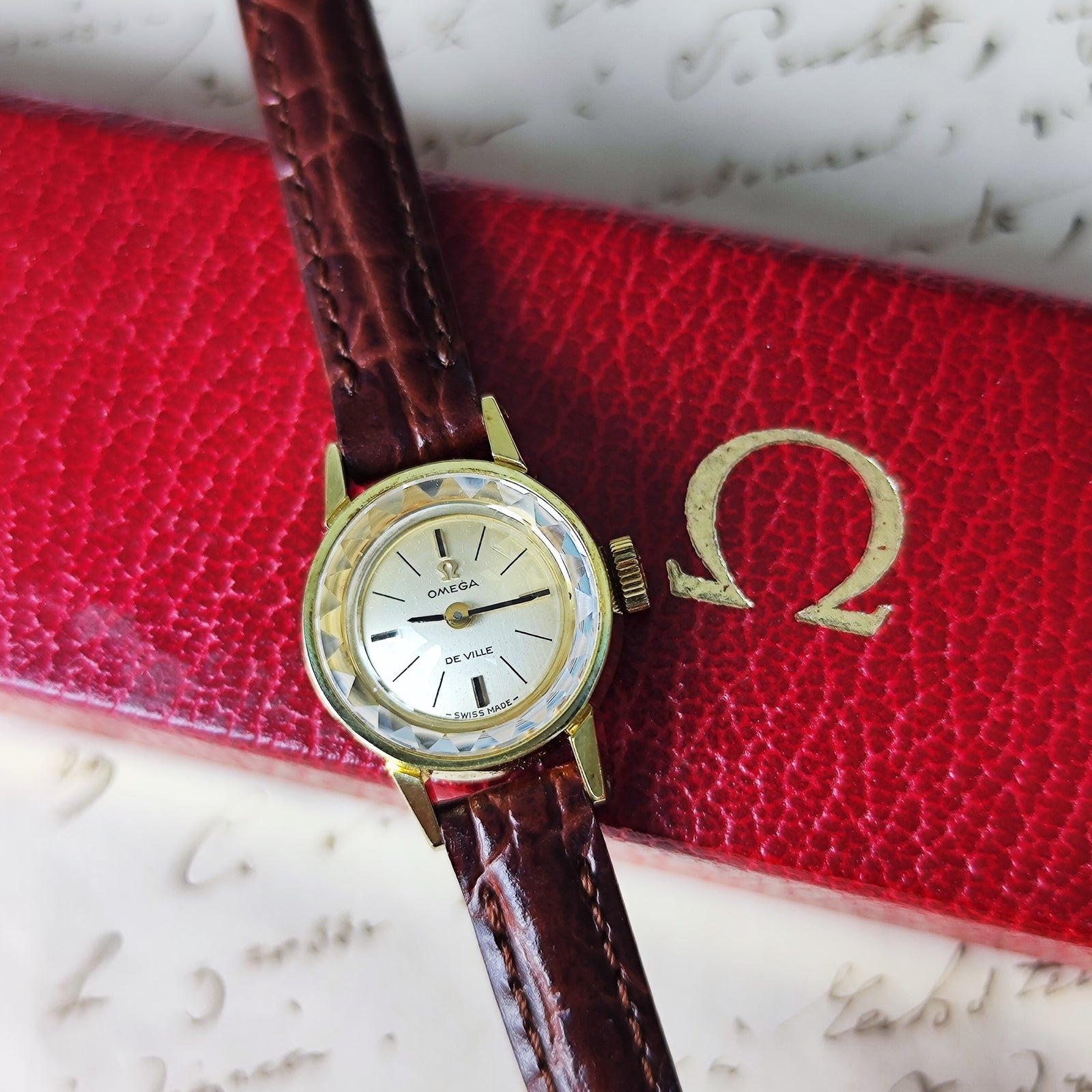 OH済み】OMEGA オメガ DE VILLE デビル 手巻き 腕時計 カット