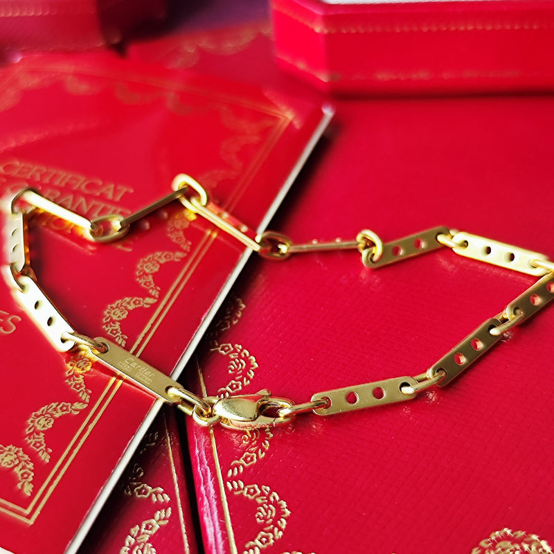 Cartier カルティエ メカノ チェーンブレスレット 18金