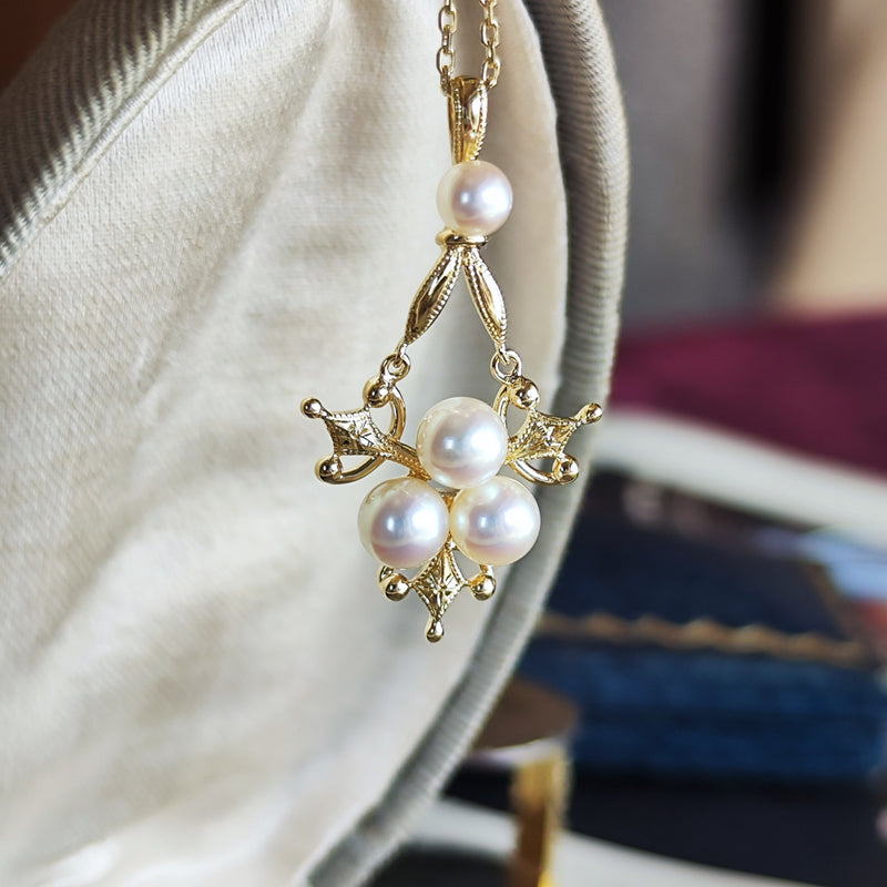 MIKIMOTO ミキモト あこや真珠 ヴィンテージネックレス