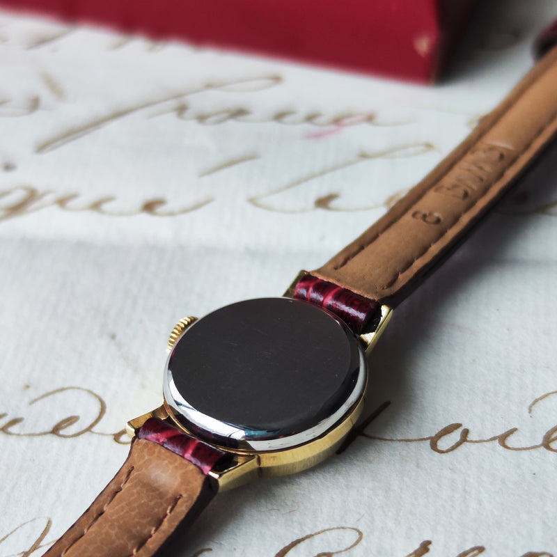 【OH済み】OMEGA オメガ TURLER チューラー ダブルネーム カットガラス 手巻き腕時計