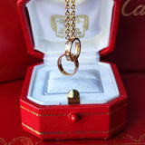 Cartier カルティエ ベビーラブ ネックレス 18金PG