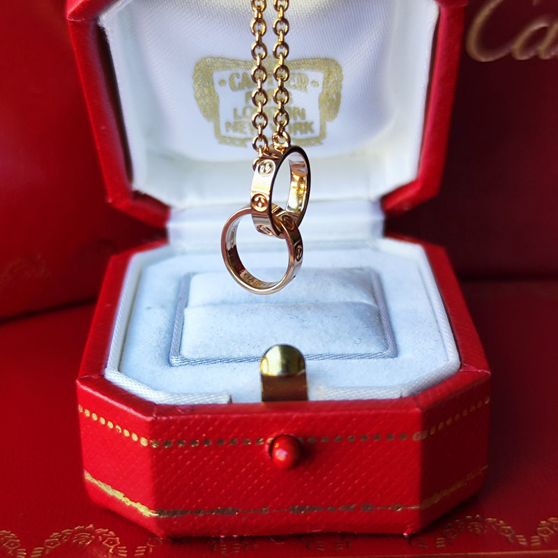 Cartier カルティエ ベビーラブ ネックレス 18金PG
