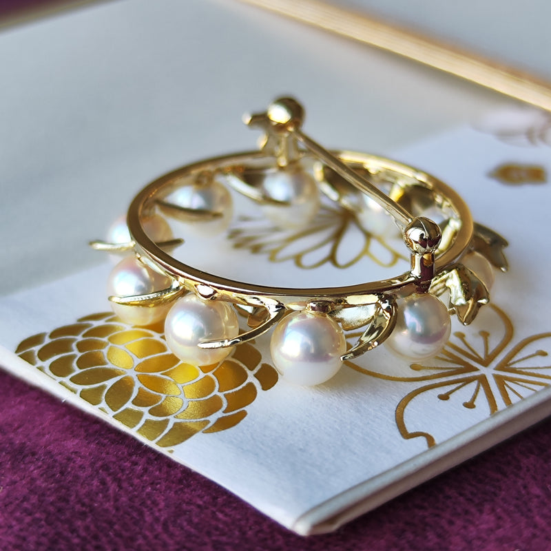 MIKIMOTO ミキモト リース型 ヴィンテージブローチ
