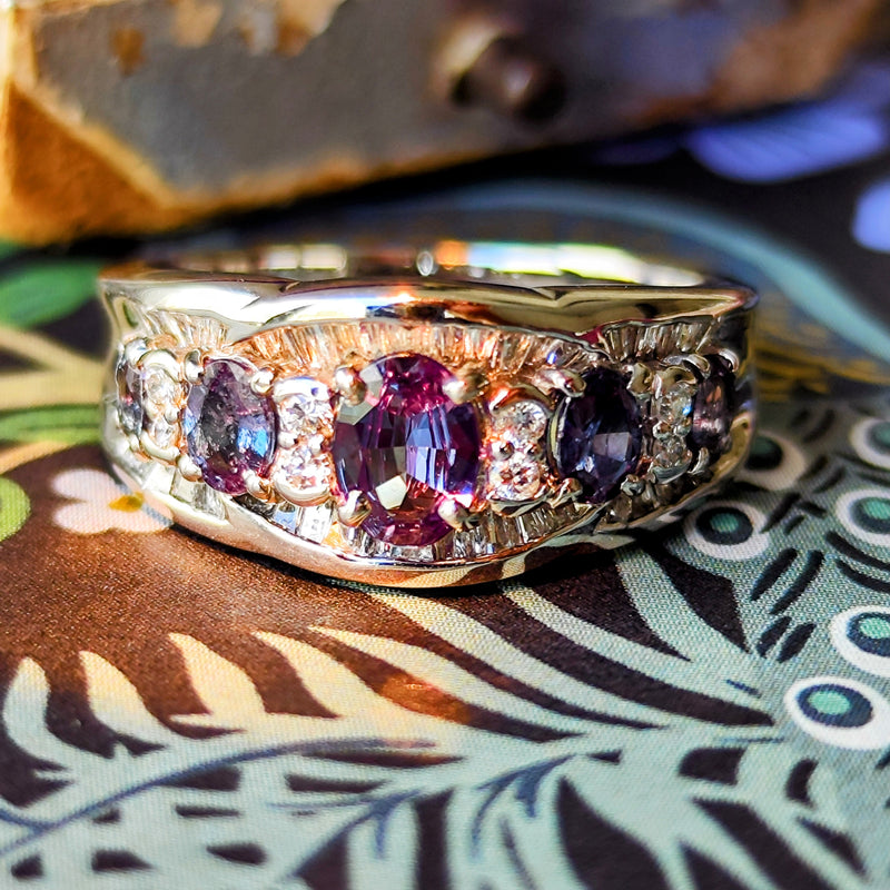 Ari.w✨ロシア産天然アレキサンドライトリング 1.205カラット✨ 天然アレキサンドライト 0.97ct 天然ダイヤモンド リング – Mico