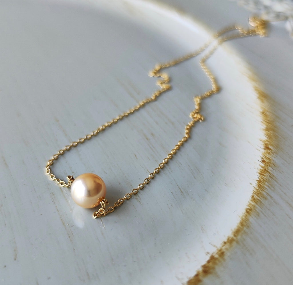 MIKIMOTO ミキモト ゴールデンパール ネックレス