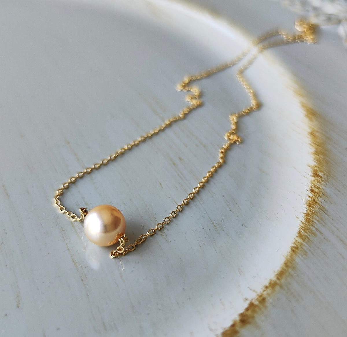 MIKIMOTO ミキモト ゴールデンパール ネックレス