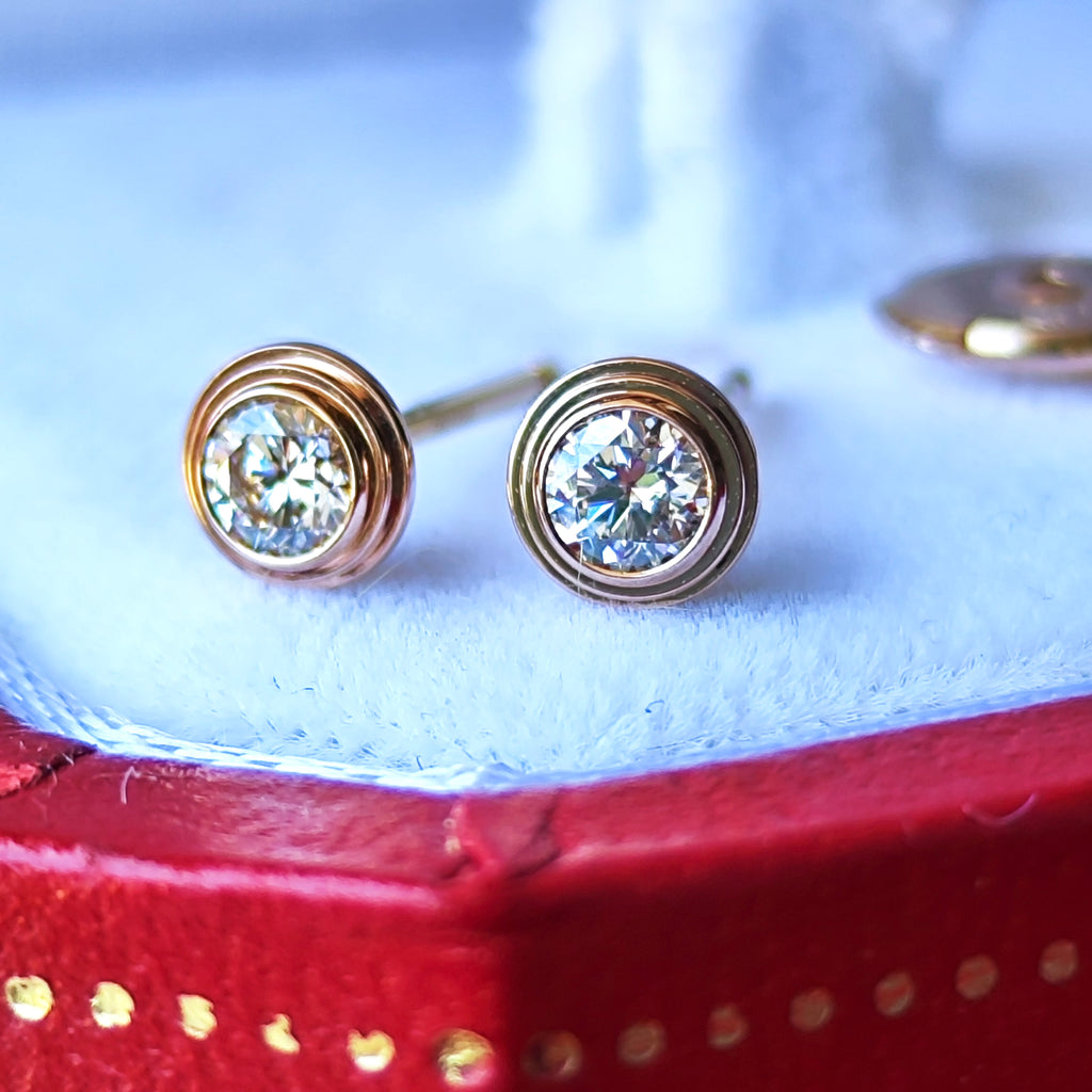 Cartier カルティエ ダムール ピアス SM 18金PG