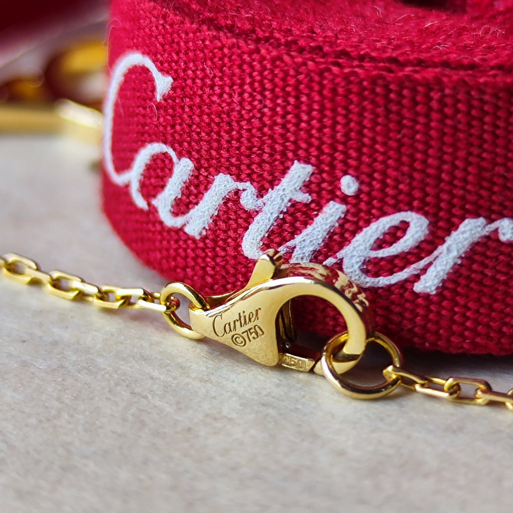 Cartier カルティエ スカラベ ダイヤモンド ネックレス 18金YG