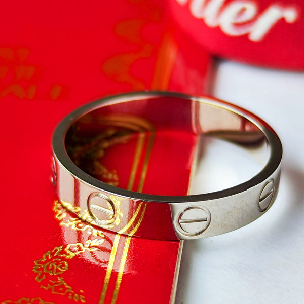 Cartier カルティエ ミニラブリング 18金WG 14号