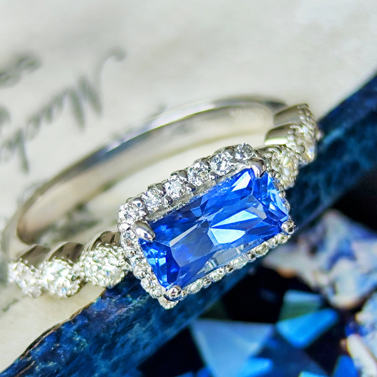 天然サファイア 1.13ct 天然ダイヤモンド リング – Mico宝飾店