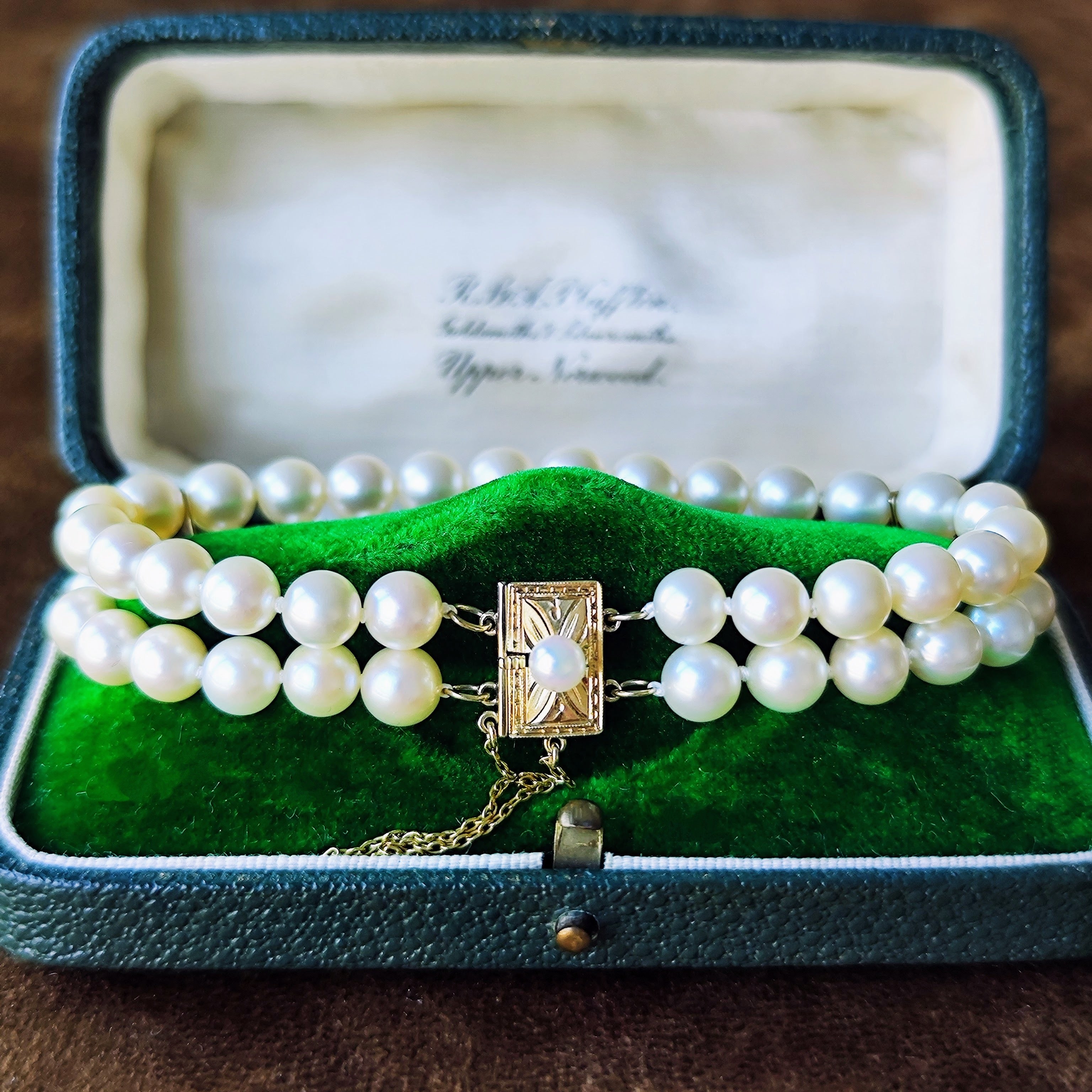 MIKIMOTO ミキモト あこや真珠 2連 ヴィンテージ ブレスレット