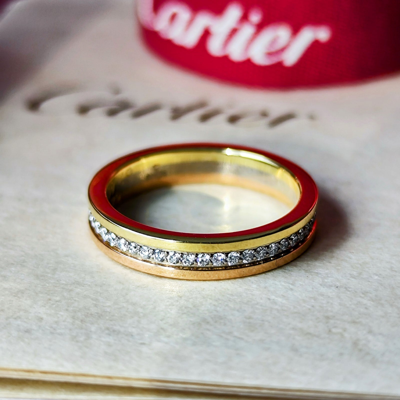 トリニティ パール　ダイヤモンド　リング　18k 9号 Cartier カルティエ ヴァンドーム ダイヤモンドリング 9号 – Mico宝飾店