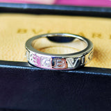 BVLGARI ブルガリ ダブルロゴリング 18金WG リング