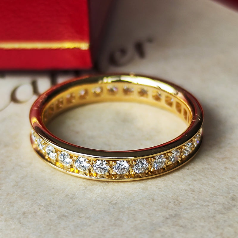 Cartier カルティエ ダイヤモンド フルエタニティリング 18金YG 49